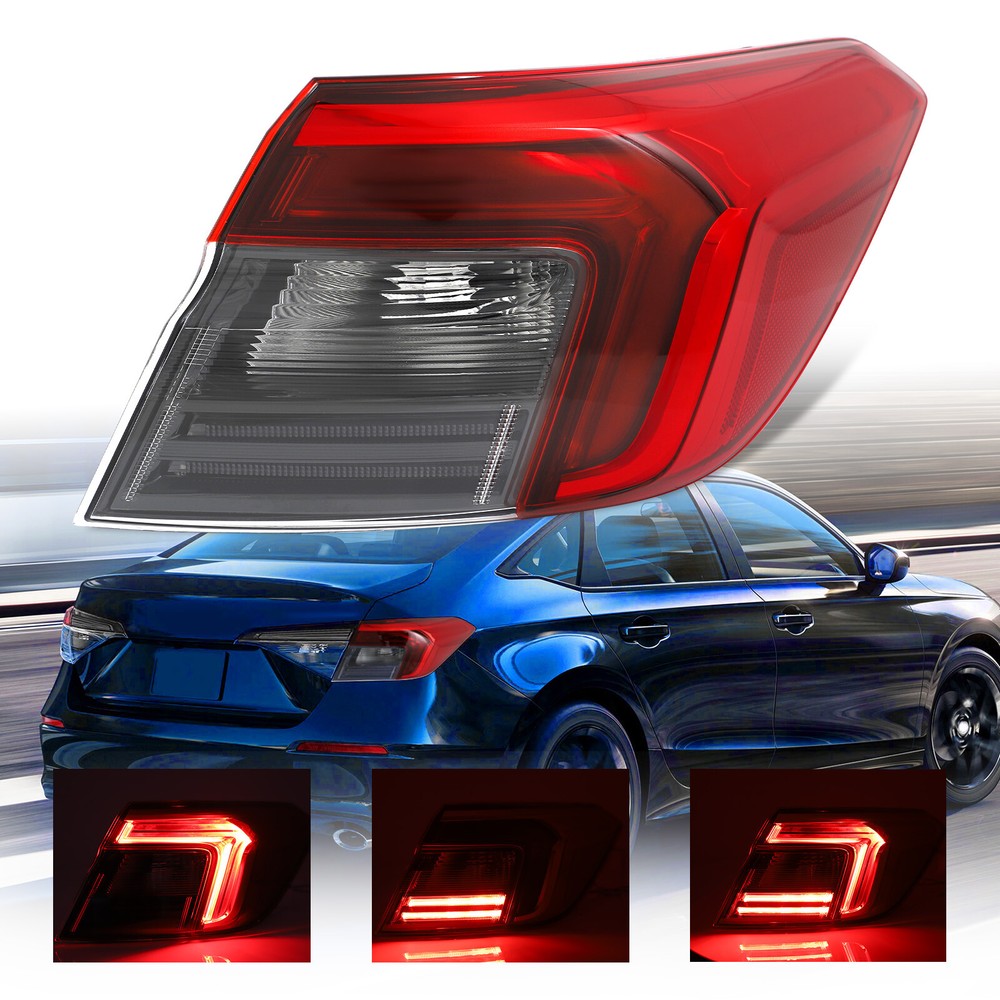 LED Tail Light For 2022-2023 Honda Civic Sedan Passenger Right Outer Side Lamp