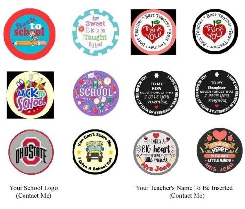 Back to School Keychains, Bag Zipper Pulls Teacher Appreciation Gifts-Assorted-image