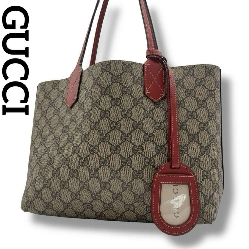 Gucci GG Supreme Reversible Monogram Canvas Tote Bag 372613