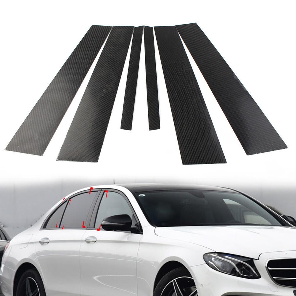 Exterior Door Window B Pillar Post Cover Trim For Mercedes Benz E Class 17-19 US