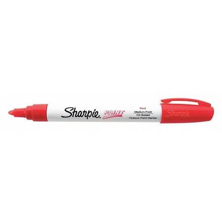 Sharpie 35550 Paint Marker,Medium Point,Red,Pk12