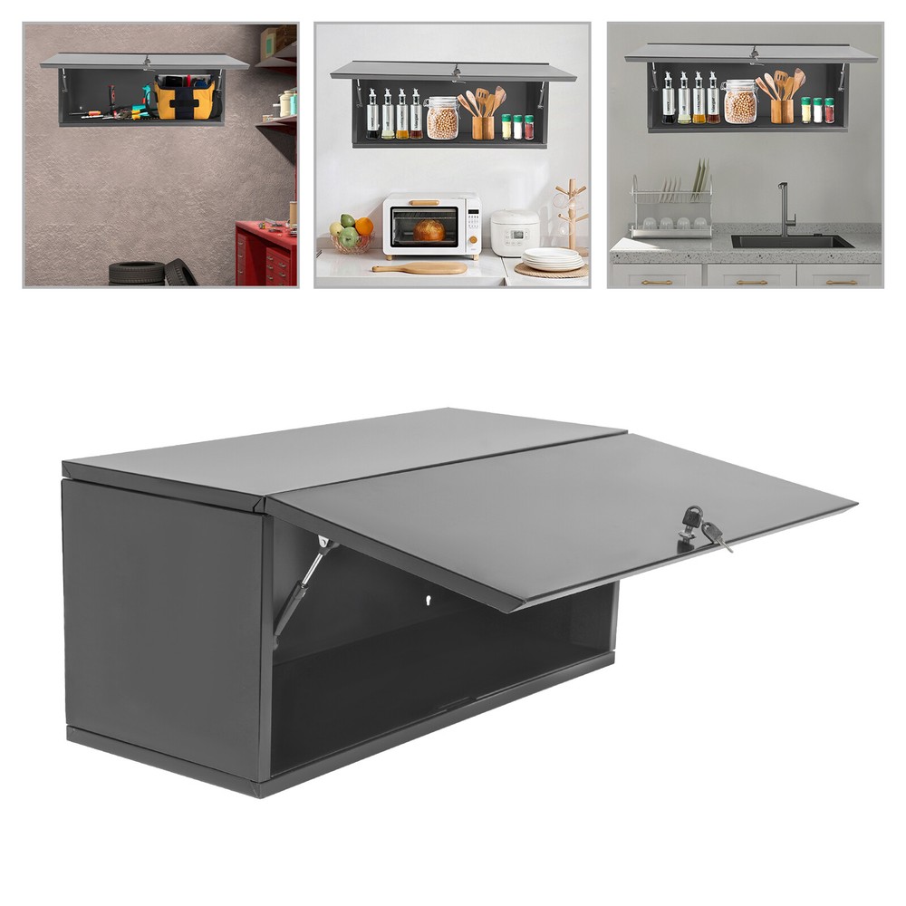 1 Drawer Storage Cabinet Steel Storage Cabinet Wall Mounted For Kitchen Drawer