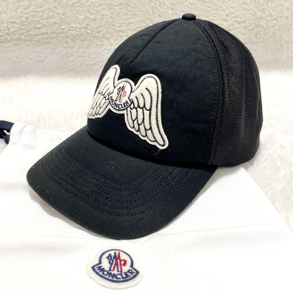 Moncler Palm Angels Baseball Cap in Black