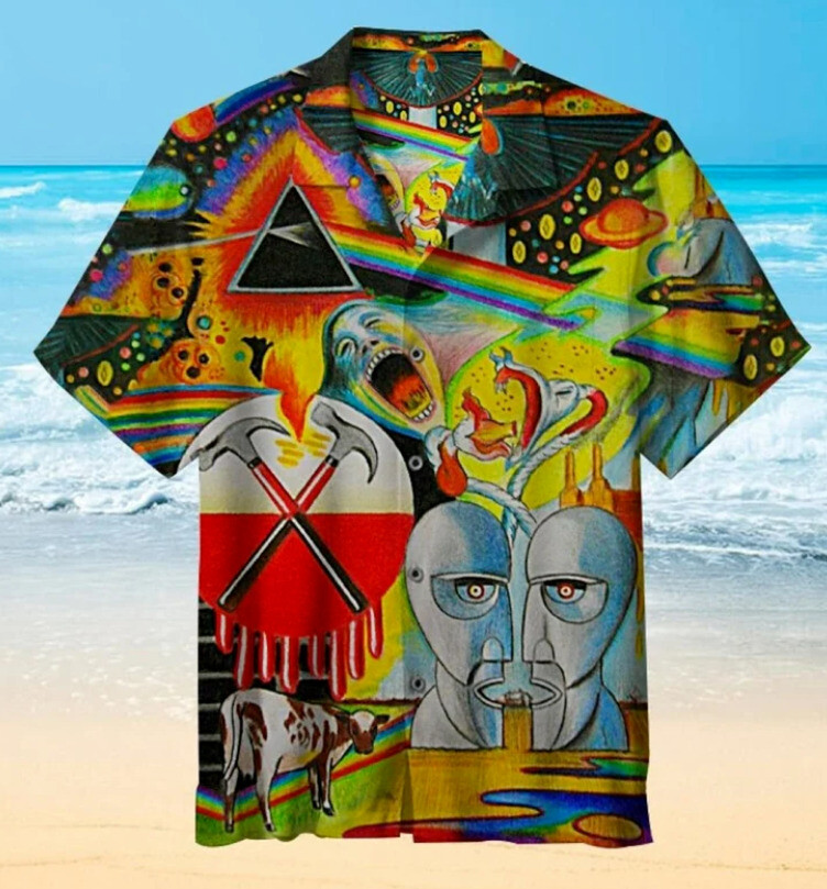 cute Pink Floyd Hawaiian Shirthalloween Trending 3d Shirt hot