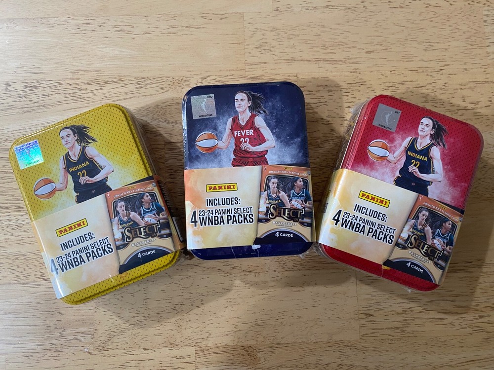 2024 Panini WNBA Select Caitlin Clark Limited Collectible Tin Sealed ALL THREE🔥