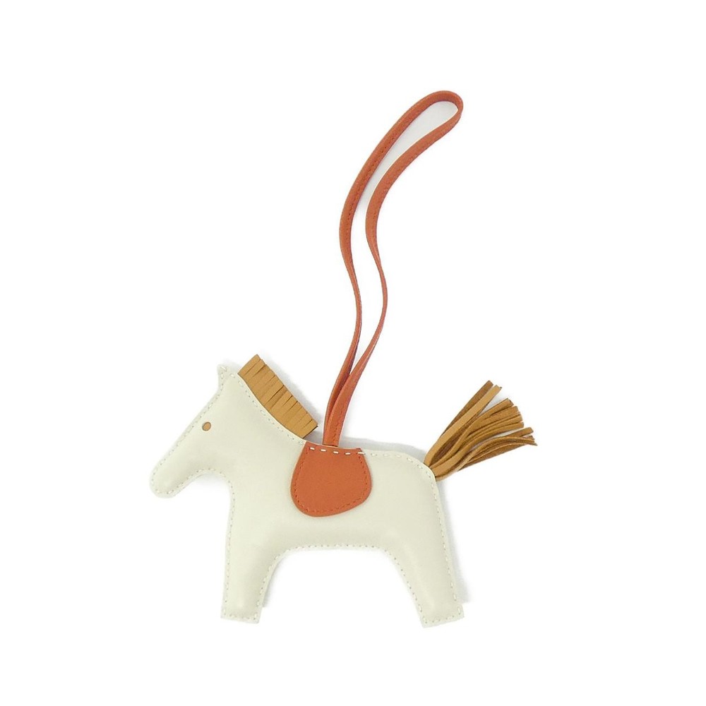Authentic HERMES Rodeo MM Bag Charm 064930CA #260-007-383-1785