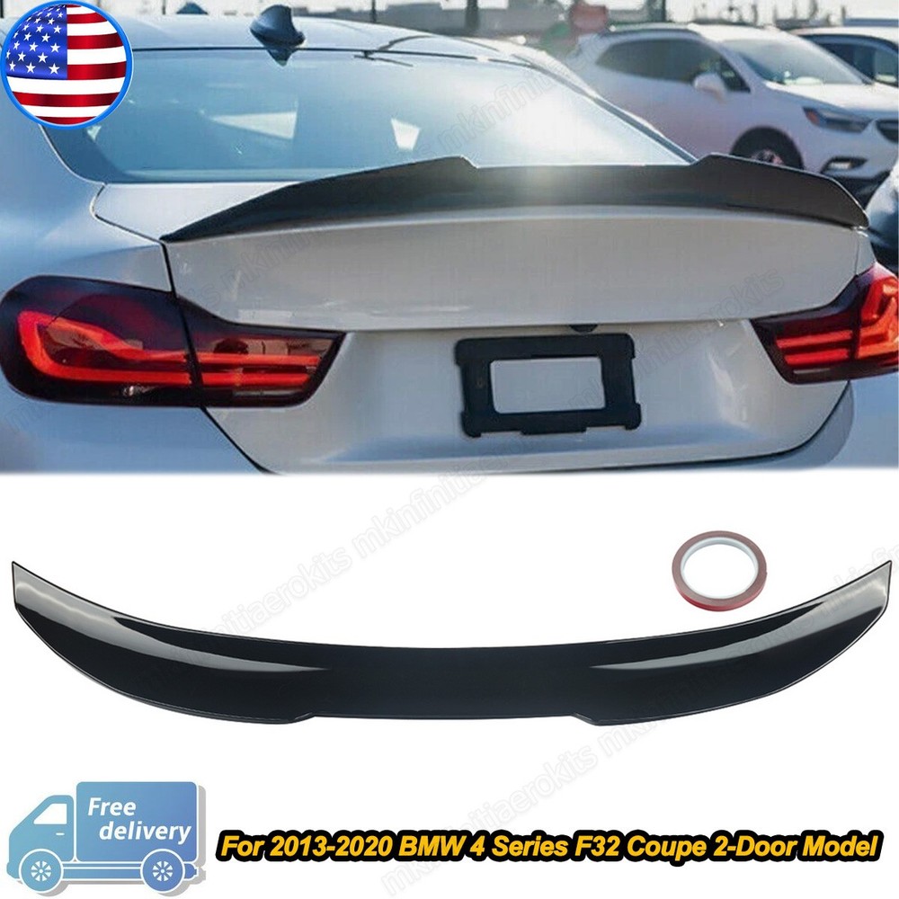GLOSS BLACK REAR TRUNK SPOILER WING PSM STYLE FOR BMW 4 SERIES F32 430I M440I