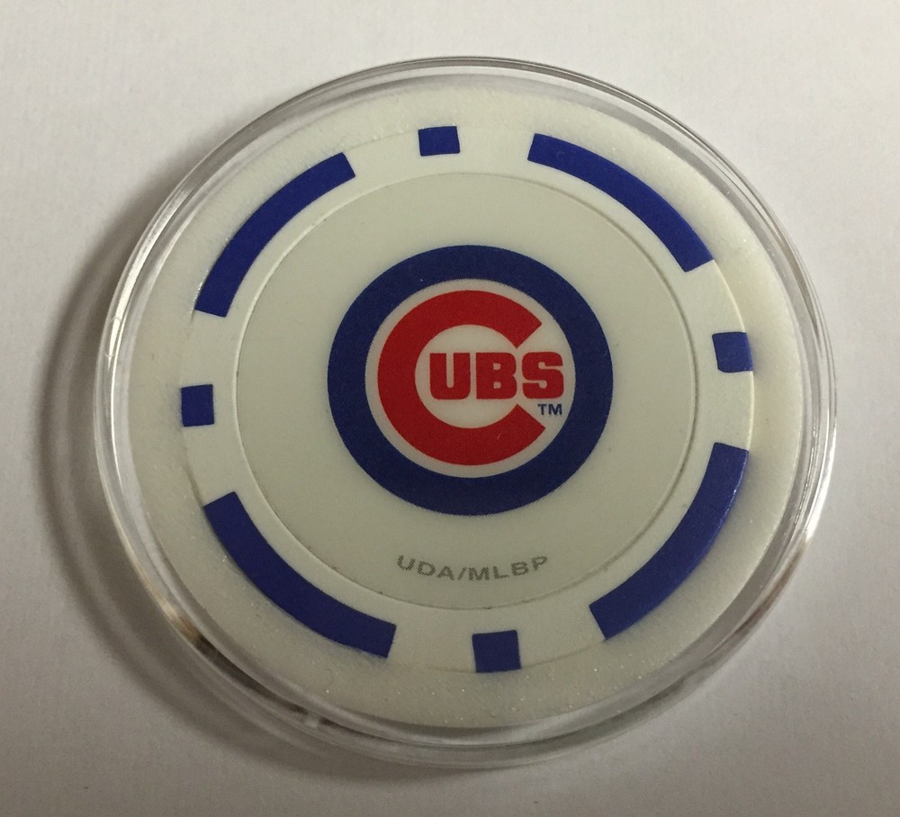 Chicago Cubs Blue Chip Poker Card Guard Casino MLB Baseball Wrigley Field