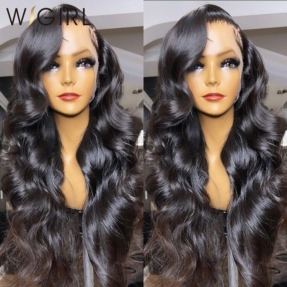 13x6 Transparent Lace Front Wig Brazilian Body Wave Human Hair Remy for Women