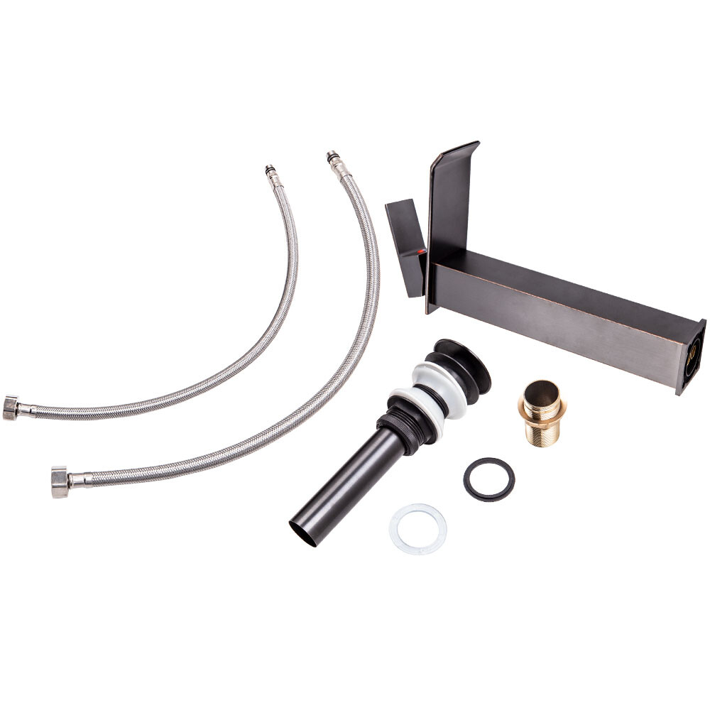 Oil Rubbed Bronze Tall Bathroom Sink Faucet Countertop Mixer Tap