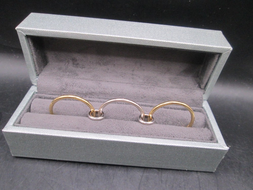 Spinelli Kilcollin 18K Gold Two Toned Connecting Rings 3 Link  #1