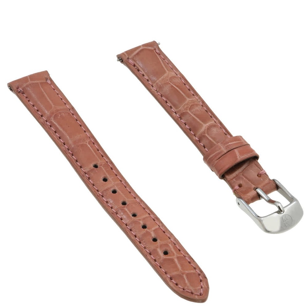 Michele MS14AA010665  Dusty Mauve Women's Alligator Leather Watch Band New