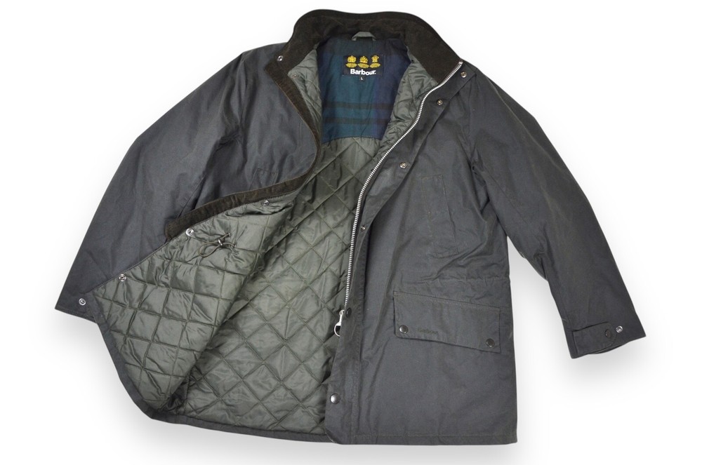Men's Barbour Gailey Waxed Jacket in Green Size L Made in England