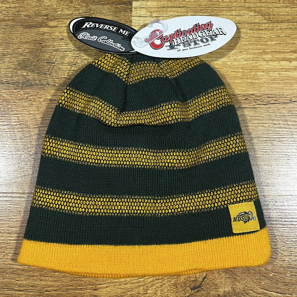 NCAA North Dakota State Bison Adult Men's Unisex Toboggan Winter Hat Beanie NEW