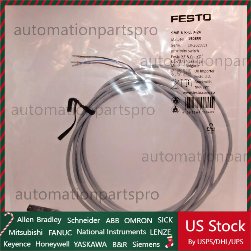New SME-8-K-LED-24 FESTO 150855 Fast Shipping Proximity Switch