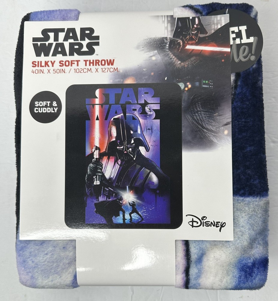 Star Wars Silky Soft Throw 40IN. X 50IN. Super Soft And Comfortable.