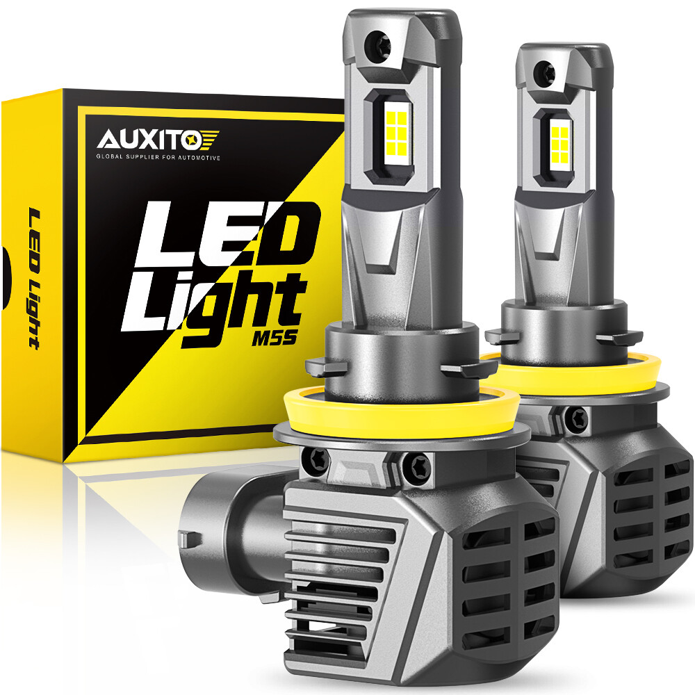 H11 H8 H9 Headlight LED Kit High Low Beam Bulb Super Bright 6500K White 8000LM