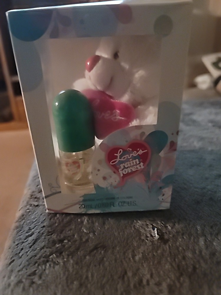 Love's Rain Forest By Dana .69 Oz Cologne Mist And Teddy Bear Box Set