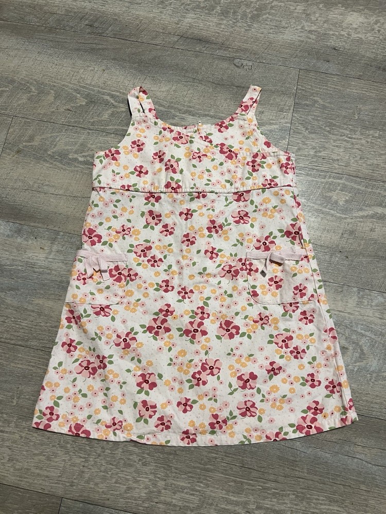 Y2K Baby Gap Toddler Girl Cotton Flower Dress Size 3T