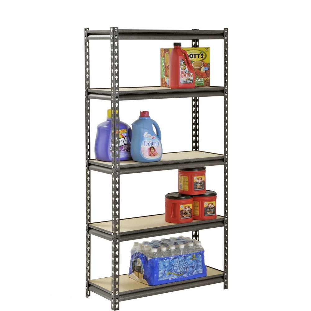 5-Tier Silver-Vein Steel Shelving Unit by Muscle Rack with Free Shipping