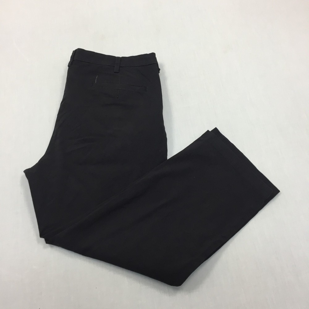 Dockers Chino Trousers Cotton Pants Straight Fit Mens Size 40W 30L Black