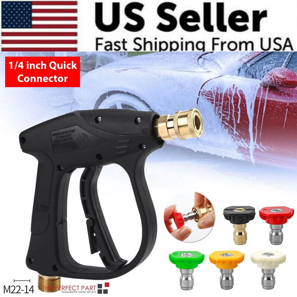 1/4 Inch 4000 PSI High Pressure Washer Foam Spray Wand with Nozzle for Car Wash