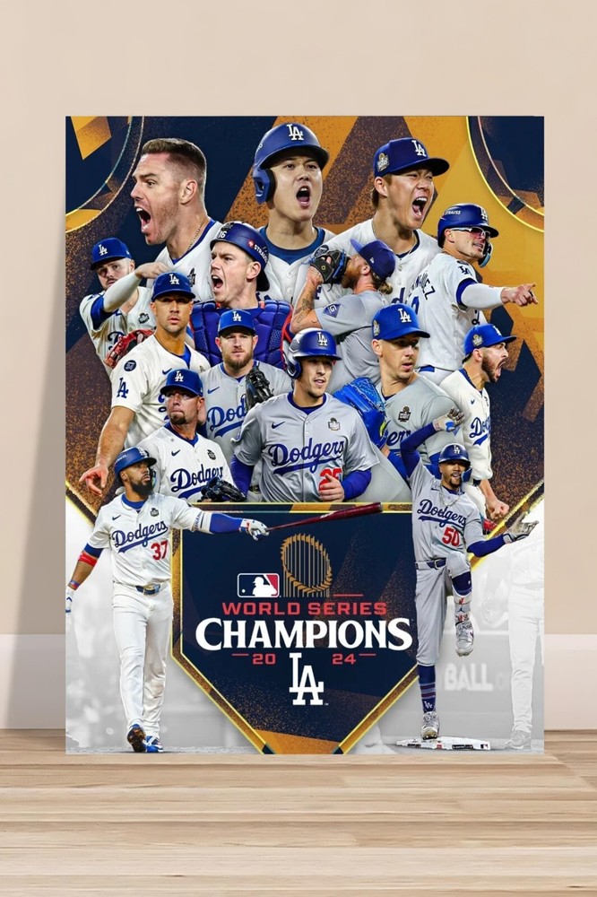 Los Angeles Dodgers 2024 World Series Winners Commemorative Poster Edition 01