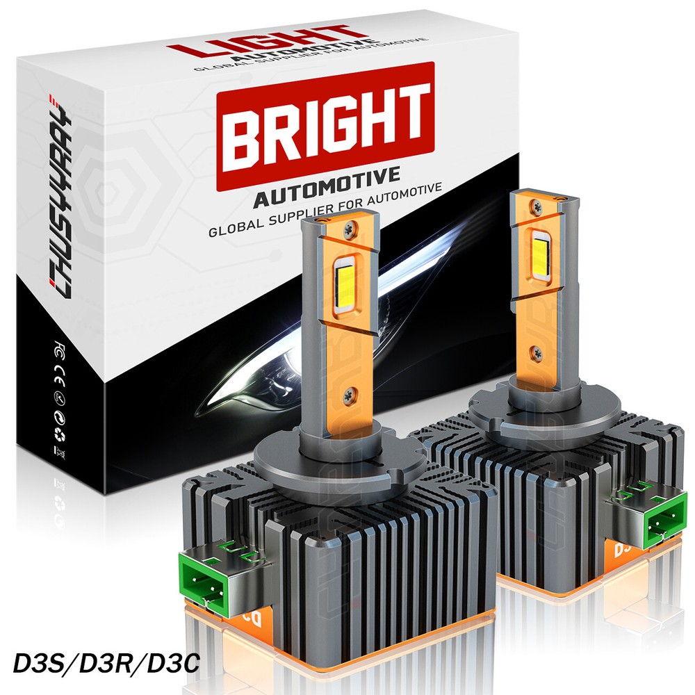 For GMC Yukon XL 2015-2019 2X D3S Front White LED Headlight Bulbs Low Beam