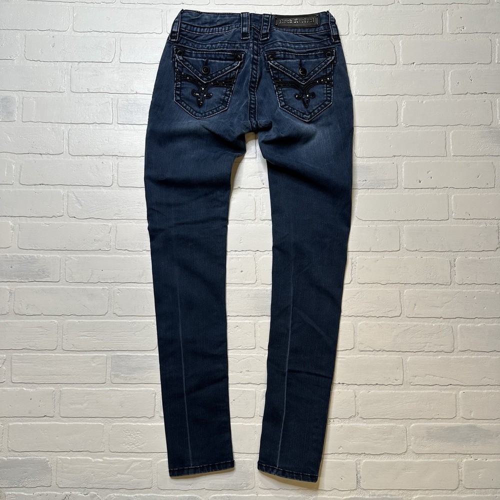 Rock Revival Womens Skinny Jeans Size 26 Distressed Denim