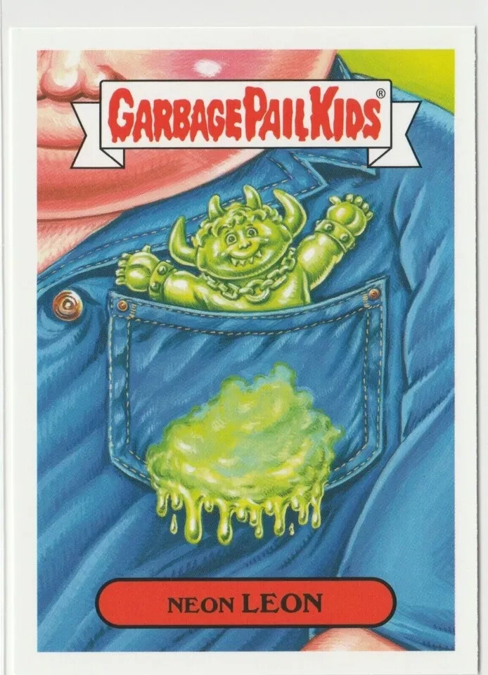 Neon Leon Garbage Pail Kids GPK 2019 We Hate the 90s Series 3b Chase Card