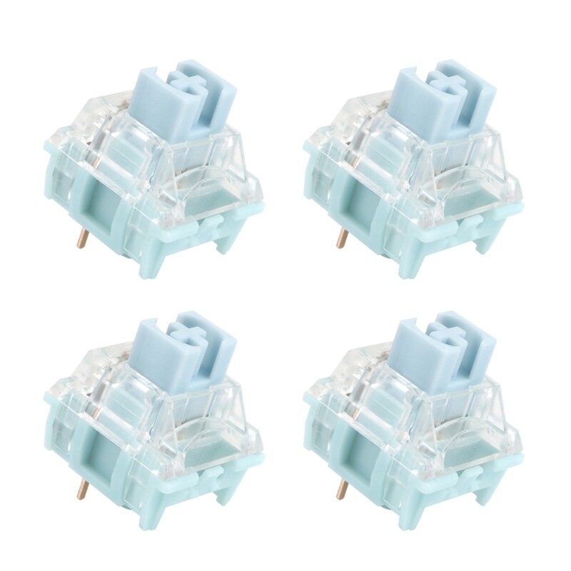 TTC Bluish White Mechanical Gaming Keyboard Switches with Dual Gold Plating