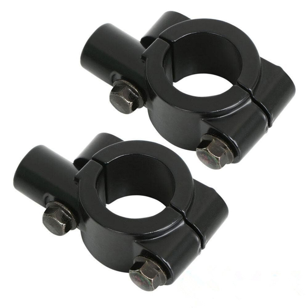 2 Pcs Motorcycle Handlebar Mirror Clamps Mount for Bike Bars Mount  10mm 7/8