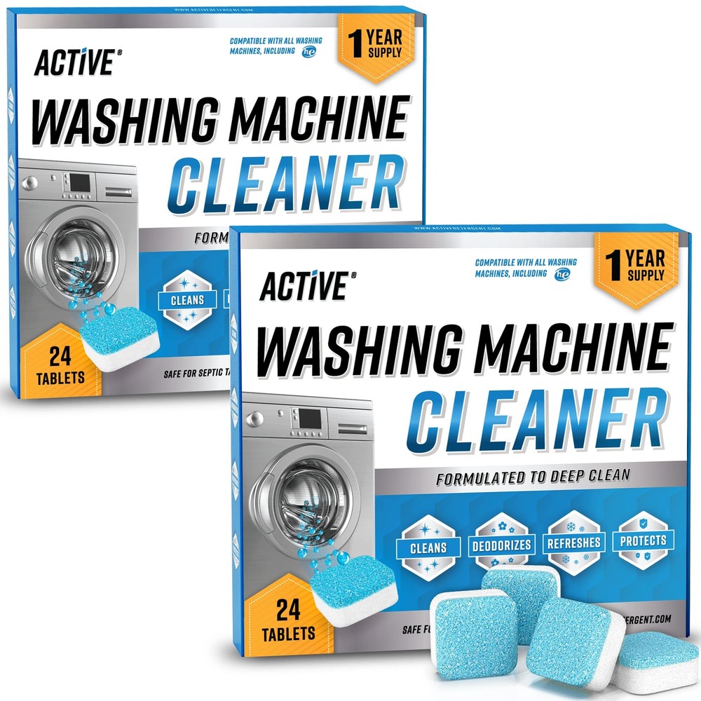 Washing Machine Cleaner Descaler 48 Pack Deep Cleaning Tablets Value Size