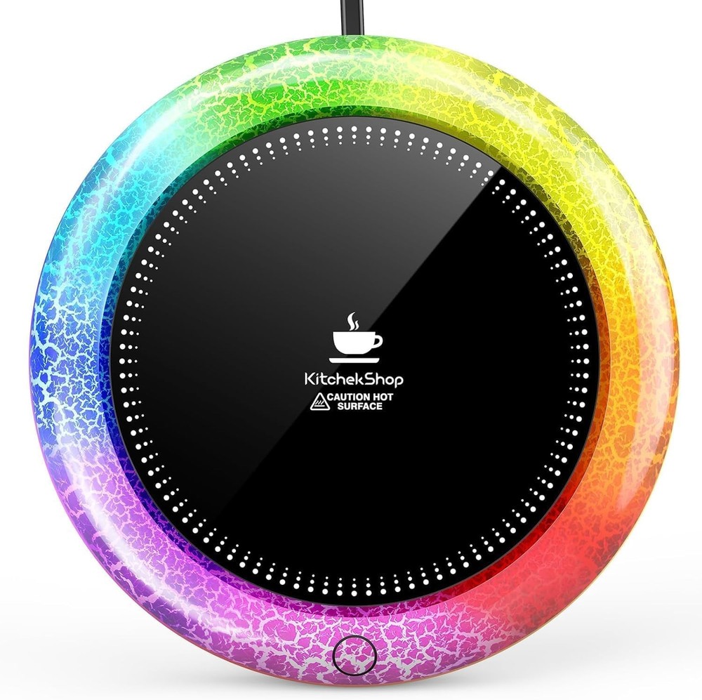Coffee Mug Warmer with 7 Color Lights - Fastest Heating & Highest Temperature...