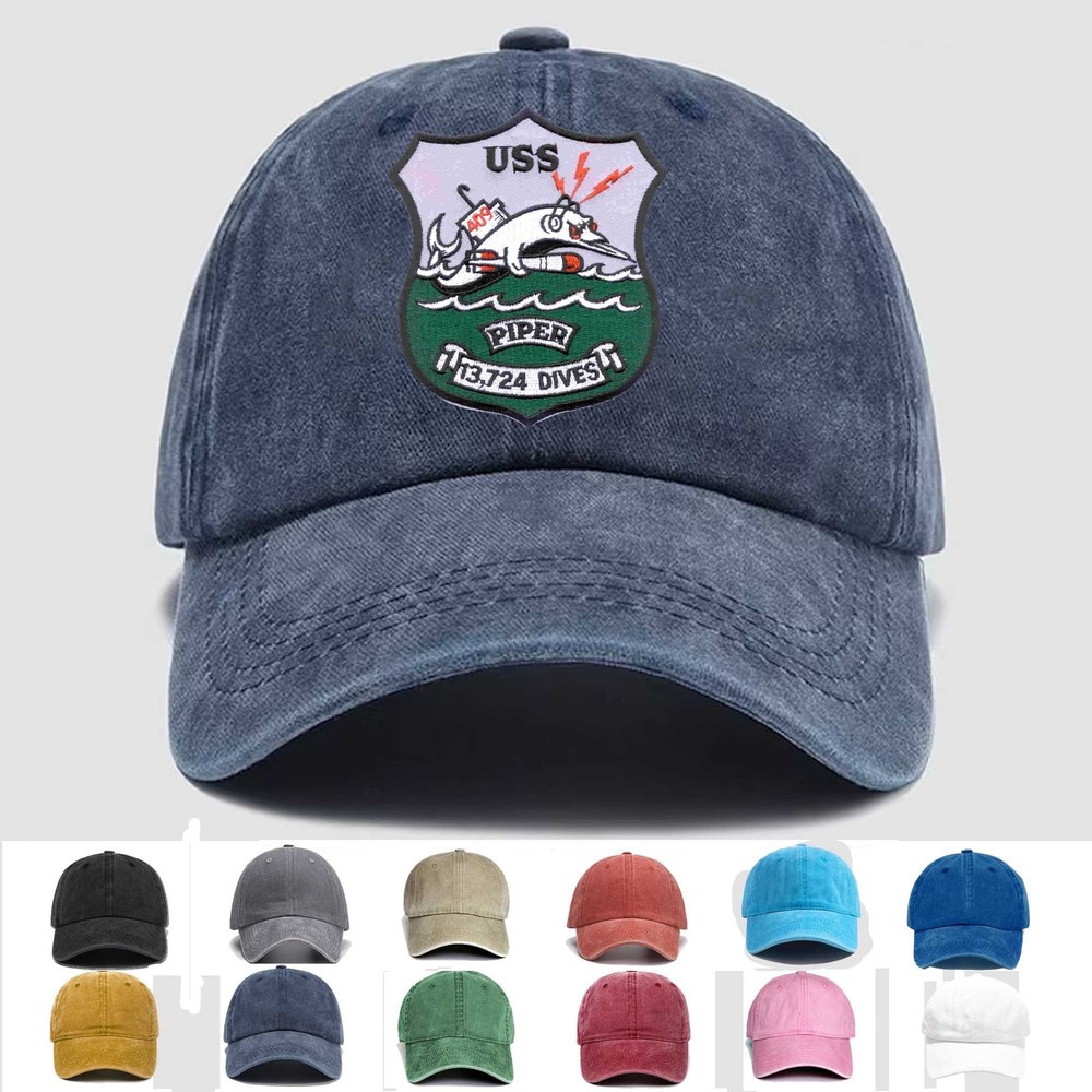 Custom Embroidered Hat SS-409 USS Piper, Veteran Cap, Trucker Hat, Gift Idea 4