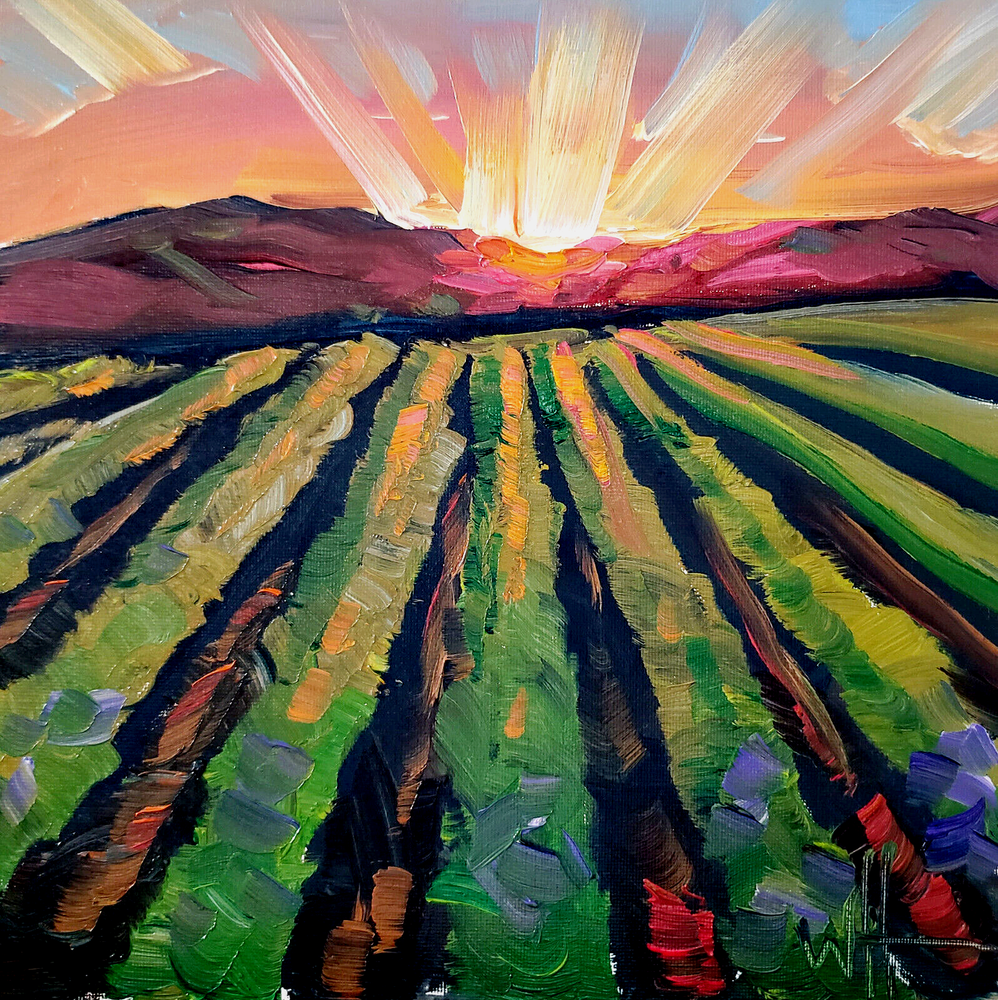 Hawkins Landscape Painting Early California Landscape Canvas Impressionism Art