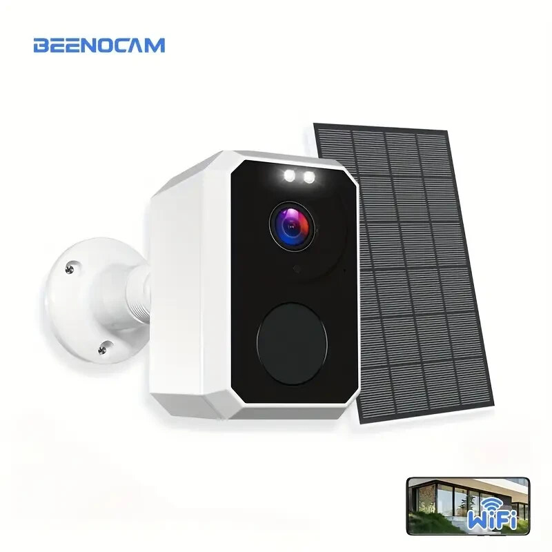 Solar Powered Outdoor Wireless Security Camera, 2K 3mp Video Resolution, CCTV.