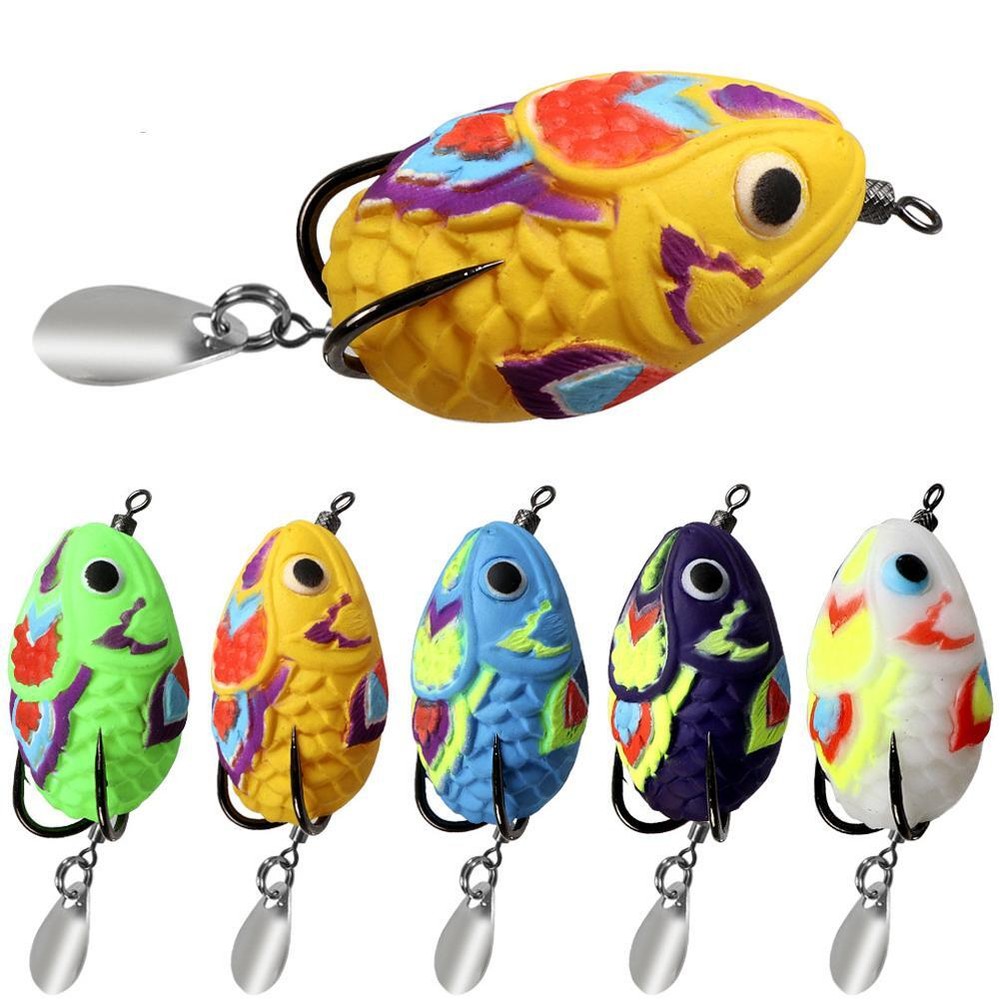 🔥Frog Fishing Lures 4.5CM Silicone Bait Water Soft Plastic Frog Bait Fro