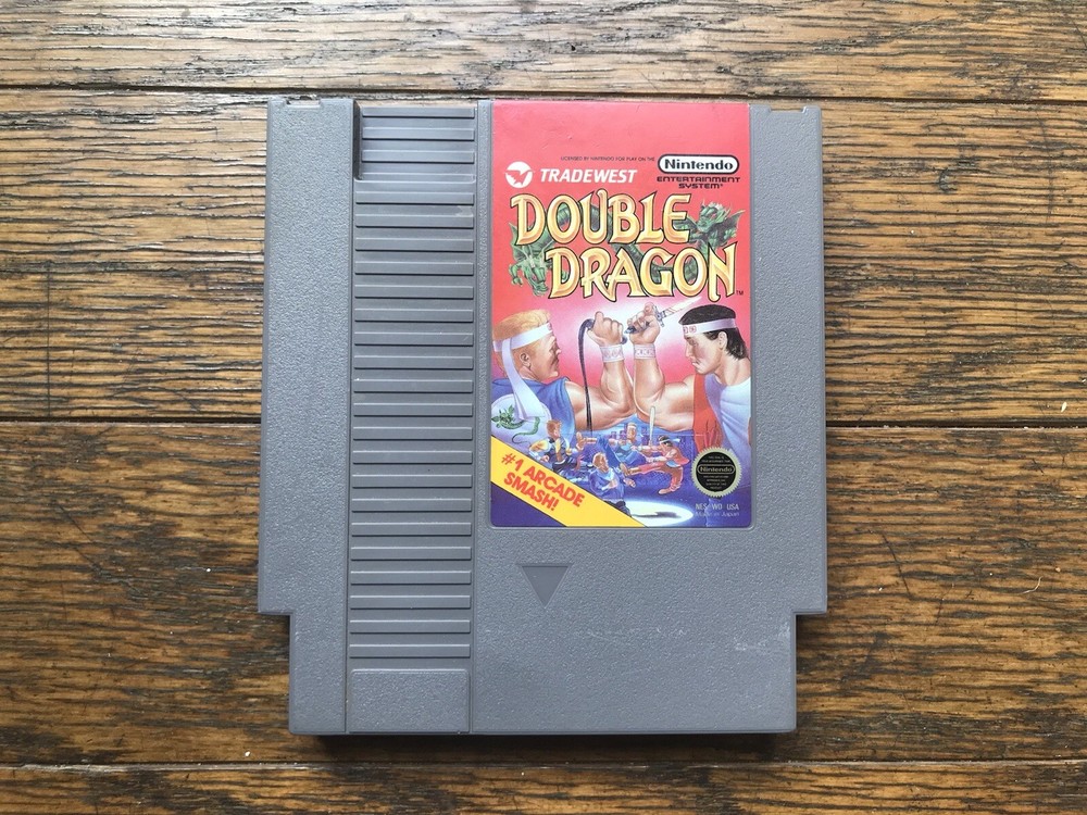 Double Dragon NES 1988 Retro Game Cartridge Cleaned Tested-image