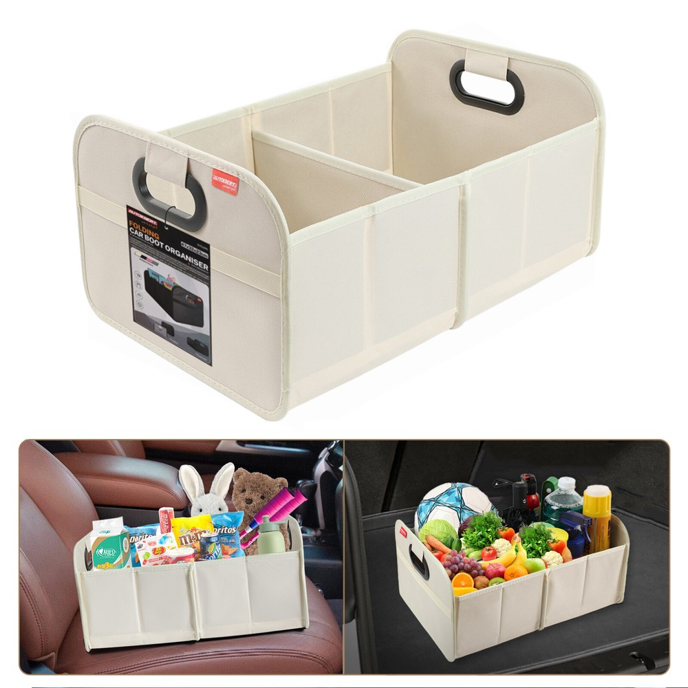 Collapsible Car Trunk Organizer with Multi Compartment for SUV Sedan Truck USA