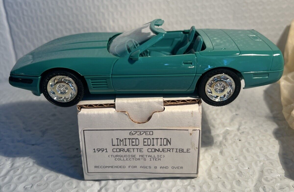 AMT/ERTL 1991 CORVETTE CONVERTIBLE LIMITED EDITION TURQUOISE PROMO NEW IN BOX