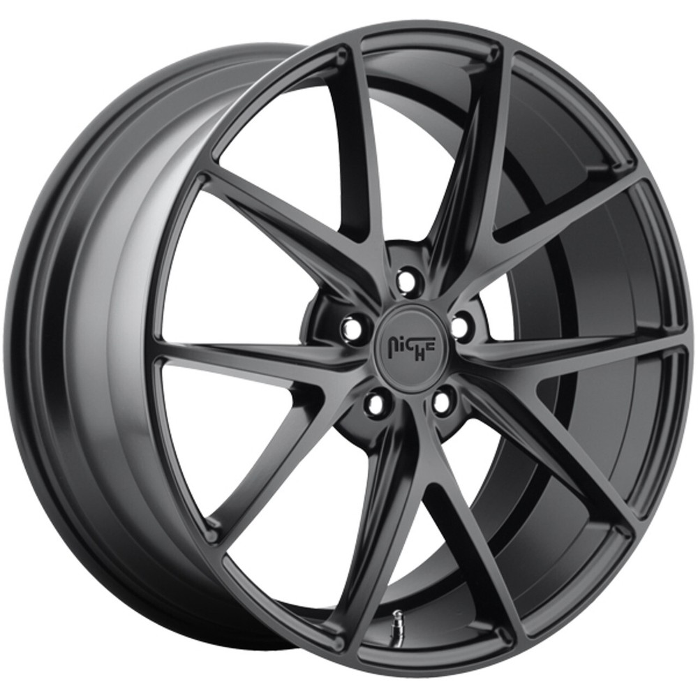 19x9.5 +35 Niche M117 Misano 5x4.5 Matte Black Wheels (Set of 4)