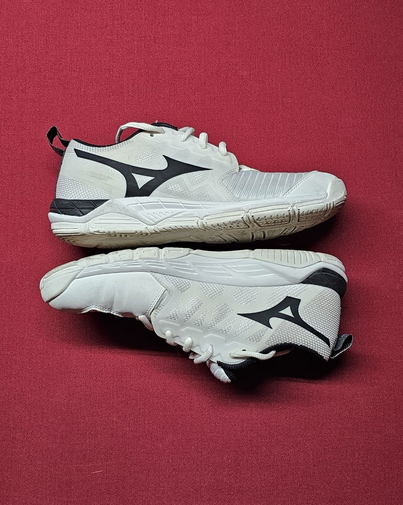 Mizuno Wave Supersonic Shoes Womens 9 Volleyball Lace Up Running Sneakers White