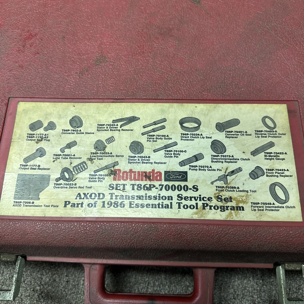 Ford Rotunda Transmission Essential Service Tools Set T86P-70000-S