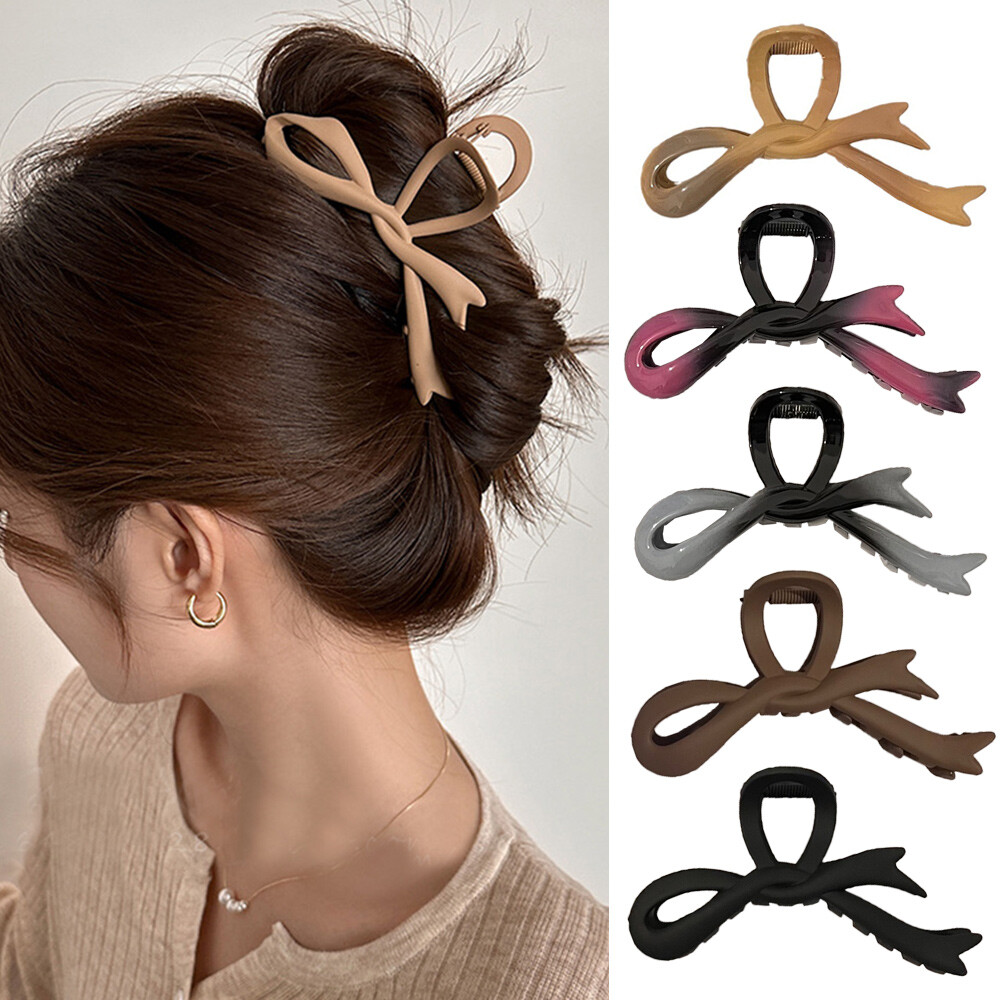Women Acrylic Geometric Shark Clip Hair Claw Grip Crab Clamp Hairpin Headwear;