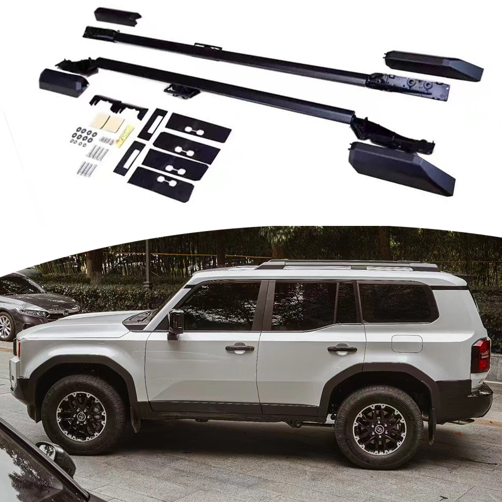 2PC Roof Rail Rack Fit for Toyota Land Cruiser Prado LC250 J250 2024-2026 Raised