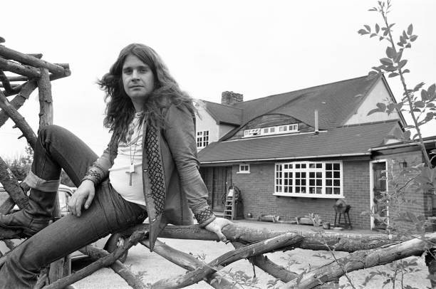 Ozzy Osbourne singer with the Heavy Metal band Black Sabbath seen - Old Photo 2