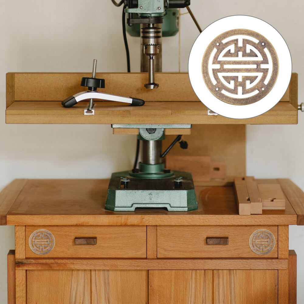 4 Pcs Bronze Jewelry Box Onlay Pure Copper Decorative Sheet Durable