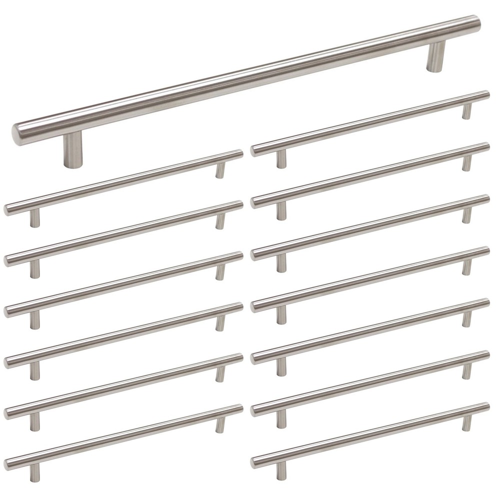 15 Pack Brushed Nickel Kitchen Cabinet Handles HD201SN for Cabinets and Drawers