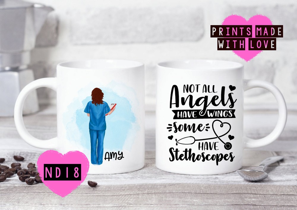 Nurse Gift Nurse Mug Personalised Angels Friend Gift Girlfriend Wife Husband